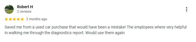 Google review screenshot 12 for Pre Purchase Inspection LLC