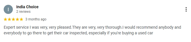 Google review screenshot 7 for Pre Purchase Inspection LLC